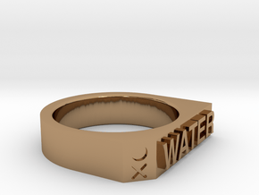 Water Ring - Captain Series - Mulder&Skully in Polished Brass