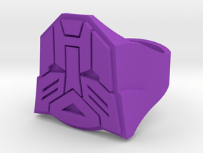 [Transformer] Autobot-ring Size #6 in Purple Processed Versatile Plastic