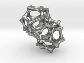 VORONOI CLUSTER II  (Pendant) in Natural Silver