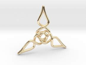 Triquetra Pendant 1 in 14K Yellow Gold