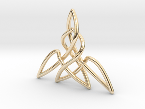 Triquetra Pendant 2 in 14K Yellow Gold