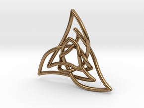 Triquetra 3 in Natural Brass