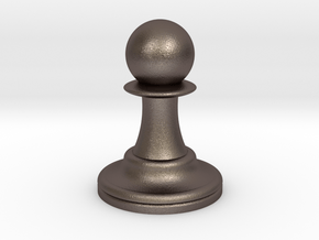 Pawn in Polished Bronzed Silver Steel