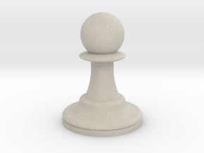 Pawn in Natural Sandstone