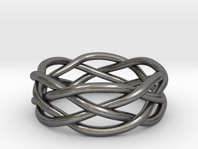 Dreamweaver Ring (Size 7) in Polished Nickel Steel