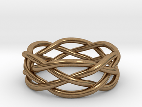 Dreamweaver Ring (Size 8) in Natural Brass
