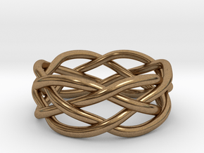Dreamweaver Ring (Size 9) in Natural Brass