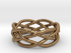 Dreamweaver Ring (Size 10) in Natural Brass