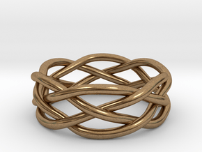 Dreamweaver Ring (Size 11.5) in Natural Brass