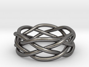 Dreamweaver Ring (Size 12) in Polished Nickel Steel