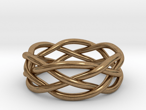 Dreamweaver Ring (Size 13) in Natural Brass