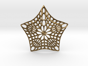 Decorative Ornament 'Star' in Natural Bronze