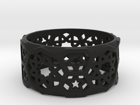 Ring Fatehpur Sikri - size 7.25 in Black Natural Versatile Plastic