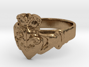 NOLA Claddagh, Ring Size 8 in Natural Brass