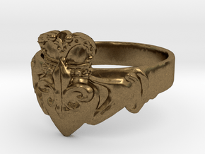 NOLA Claddagh, Ring Size 8 in Natural Bronze