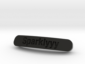 Sparklyyy Nameplate for SteelSeries Rival in Black Natural Versatile Plastic