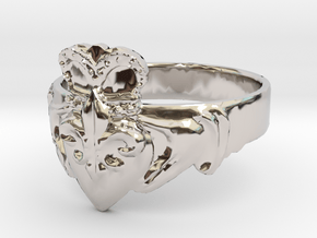 NOLA Claddagh, Ring Size 11 in Platinum