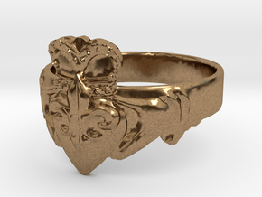 NOLA Claddagh, Ring Size 11 in Natural Brass