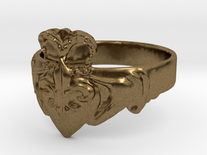 NOLA Claddagh, Ring Size 11 in Natural Bronze