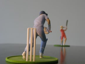 5" cricket player model in Full Color Sandstone