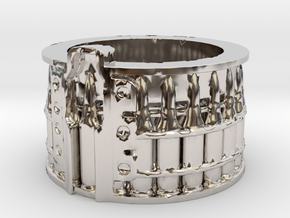 AK-47 75 rnd. Drum, Thick version, Ring Size 14 in Platinum
