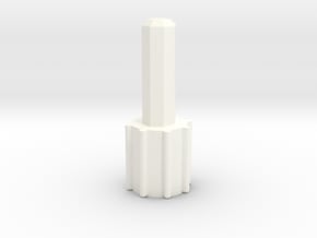 Slammer Peg Add-on V2 in White Processed Versatile Plastic