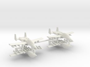 1/285 Two-Seater A-10 Thunderbolt II (Armed) (x2) in White Natural Versatile Plastic