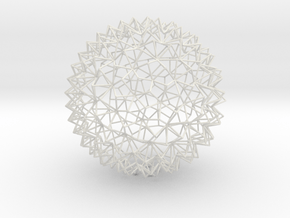 Amazing Mesh Sphere in White Natural Versatile Plastic