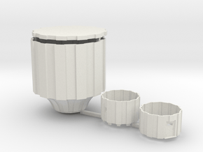 Watertoren Schaal H0 (1:87) in White Natural Versatile Plastic