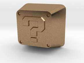 Question Block Cherry MX Keycap in Natural Brass