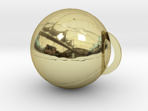 BASKET BALL (Pendant or Earring) in 18k Gold