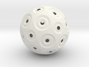 Sphere - O in White Natural Versatile Plastic