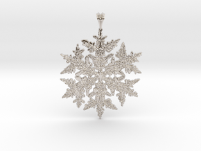 Wilson Bentley Snowflake Crystal Pendant in Platinum
