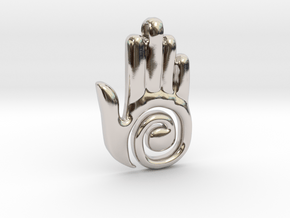 Healer's Hand Charm in Platinum