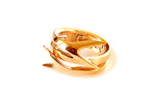 TAILS ring in Polished Bronze: 8 / 56.75