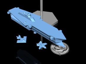 NuBlazers Svenish Carrier & Fighters - Fleetscale in Tan Fine Detail Plastic