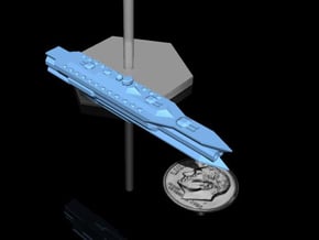 NuBlazers Svenish Battleship - Fleetscale in Tan Fine Detail Plastic