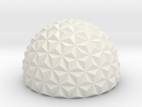 Geodesic Dome in White Natural Versatile Plastic