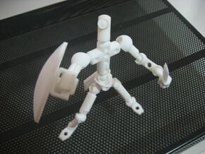 Mo DIY poseable figure kit in White Natural Versatile Plastic