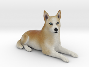 Custom Dog Figurine - Peaches in Full Color Sandstone