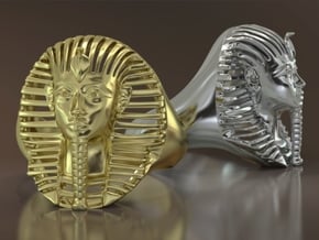 Bague Pharaon - Pharaoh ring in Natural Silver