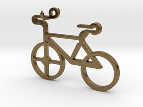 Bicycle Pendant in Natural Bronze
