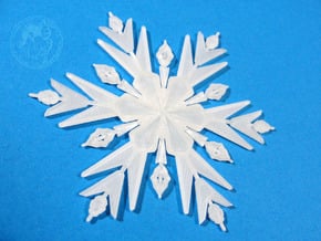 Froze Snowflake Bigger in Tan Fine Detail Plastic
