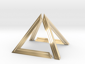 David Pyramid Thick V58.3 - 6cm in 14K Yellow Gold