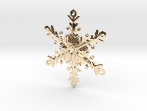 Snowflake Ornament 2 in 14K Yellow Gold