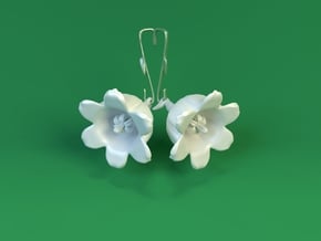 Lily Of The Valley Earrings in White Processed Versatile Plastic