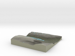 Terrafab generated model Mon Oct 13 2014 21:07:36  in Full Color Sandstone