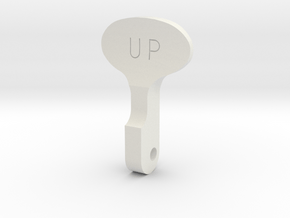 Spitfire Flap Selector Lever in White Natural Versatile Plastic