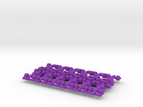 F1 2009-2013 20mm scale in Purple Processed Versatile Plastic