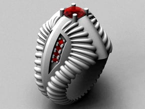 Predator Ring - Size 12 (21.49 mm) in Polished Silver